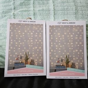 West & Arrow String Curtain Lights